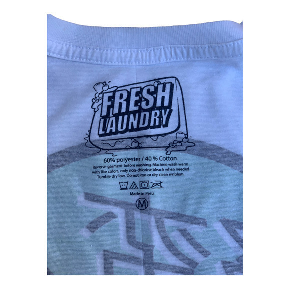 Fresh Laundry Japan T Shirt‎ Mens Medium Short Sleeve White  Graphic - Picture 10 of 11